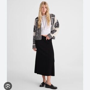 Madewell Merino Wool-Blend Maxi Skirt